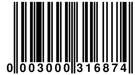 0 003000 316874