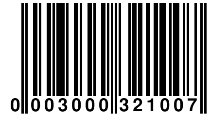 0 003000 321007