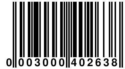 0 003000 402638