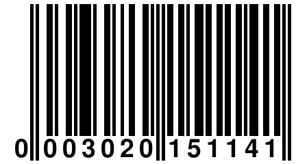 0 003020 151141