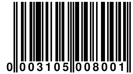 0 003105 008001