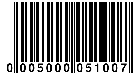 0 005000 051007