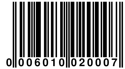 0 006010 020007