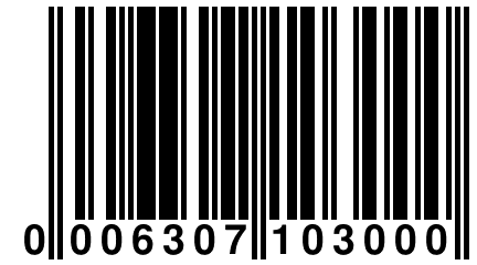 0 006307 103000