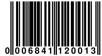 0 006841 120013