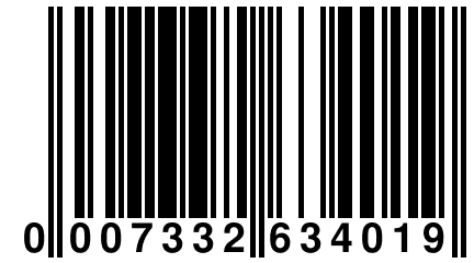 0 007332 634019