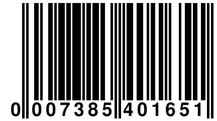 0 007385 401651