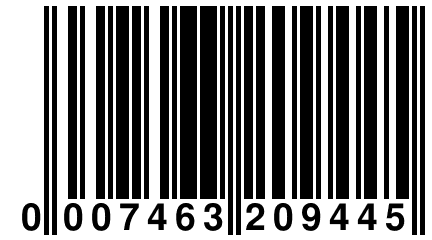 0 007463 209445