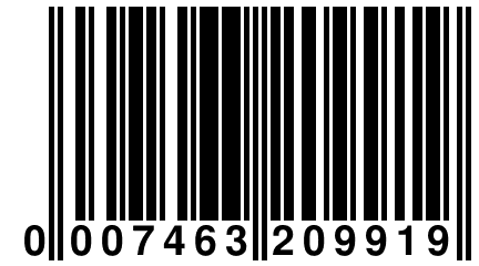 0 007463 209919