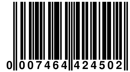 0 007464 424502