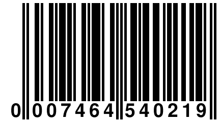 0 007464 540219