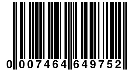 0 007464 649752