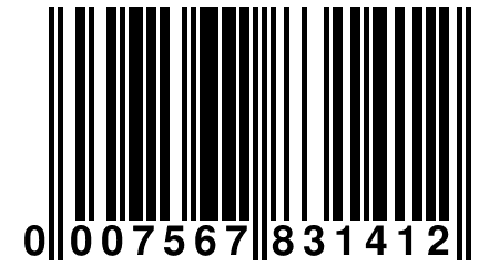 0 007567 831412