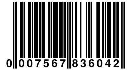 0 007567 836042