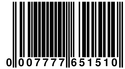 0 007777 651510