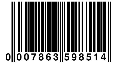 0 007863 598514