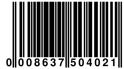 0 008637 504021
