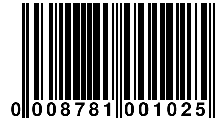 0 008781 001025