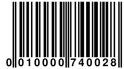 0 010000 740028