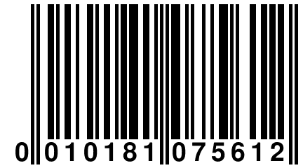 0 010181 075612