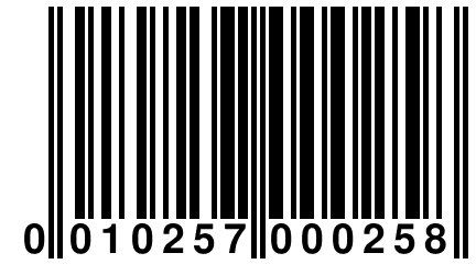 0 010257 000258