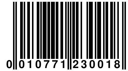 0 010771 230018