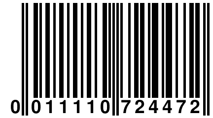 0 011110 724472