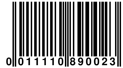 0 011110 890023