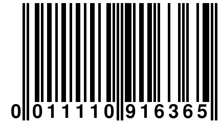 0 011110 916365