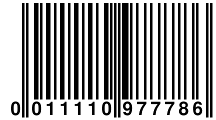 0 011110 977786