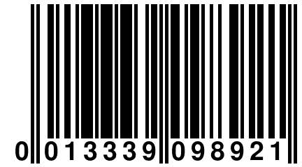 0 013339 098921