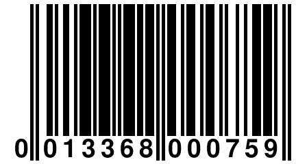 0 013368 000759