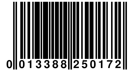 0 013388 250172