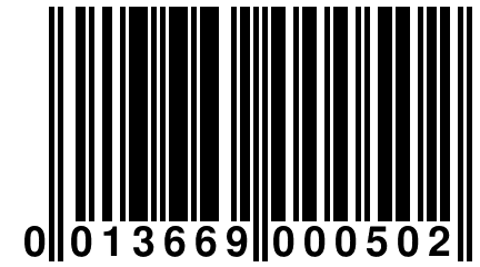 0 013669 000502