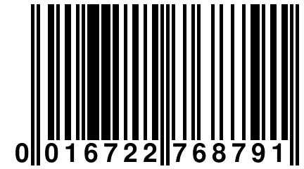 0 016722 768791