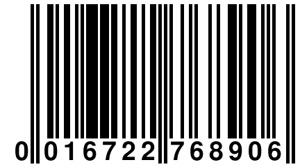 0 016722 768906