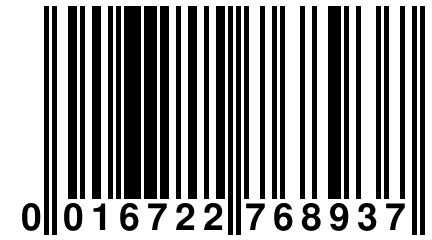 0 016722 768937