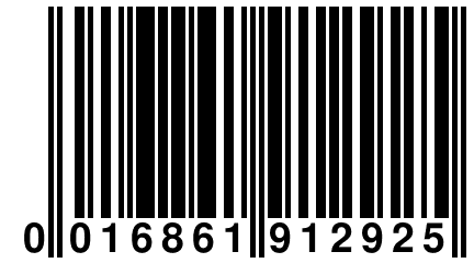 0 016861 912925