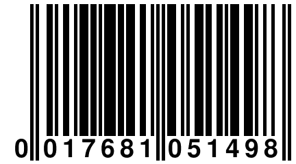 0 017681 051498