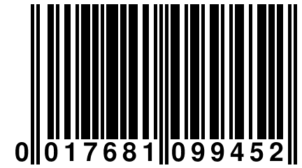 0 017681 099452