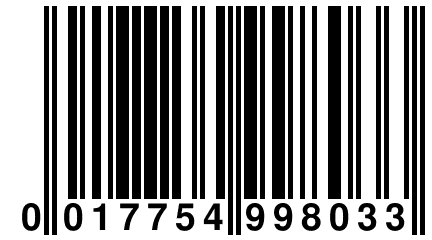 0 017754 998033