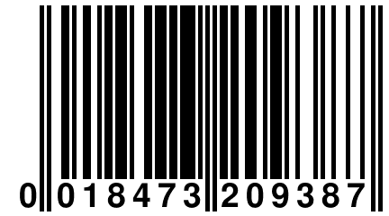 0 018473 209387
