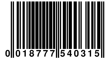 0 018777 540315