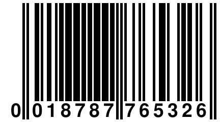 0 018787 765326