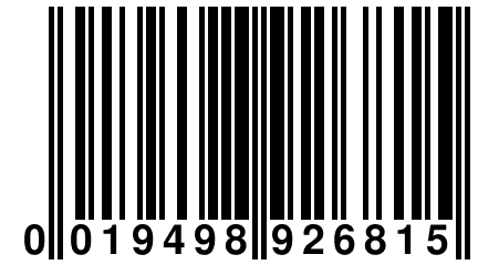 0 019498 926815