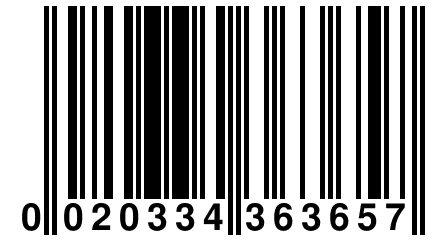 0 020334 363657