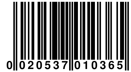 0 020537 010365