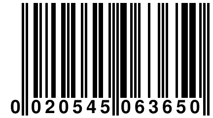 0 020545 063650