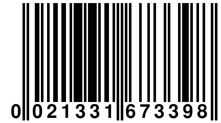 0 021331 673398