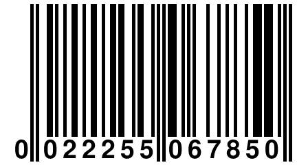 0 022255 067850